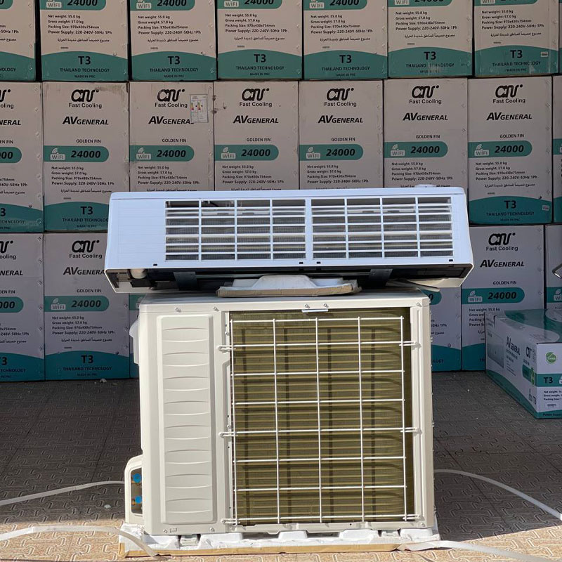 کولر گازی و اسپلیت 24 هزار ای وی جنرال T3 مدل AVA
